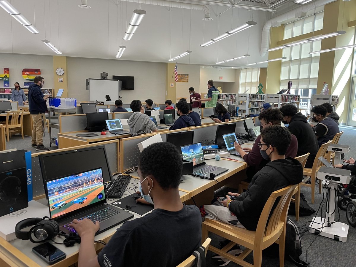 Jamie A. Schoenbach (@jamieschoenbach) on Twitter photo First ever <a href="/nbpschools/">New Brunswick Public Schools</a> inter-district ESports scrimmage! Zebras from <a href="/NBHSZebras/">New Brunswick High School</a> <a href="/ptech_NBPS/">New Brunswick P-TECH</a> & NBHSTHS are practicing for their big June competition!
<a href="/NBPSTech/">NBPS Technology Department</a> <a href="/A_mathteacher/">Adam Latham</a> First ever <a href="/nbpschools/">New Brunswick Public Schools</a> inter-district ESports scrimmage! Zebras from <a href="/NBHSZebras/">New Brunswick High School</a> <a href="/ptech_NBPS/">New Brunswick P-TECH</a> & NBHSTHS are practicing for their big June competition!
<a href="/NBPSTech/">NBPS Technology Department</a> <a href="/A_mathteacher/">Adam Latham</a>