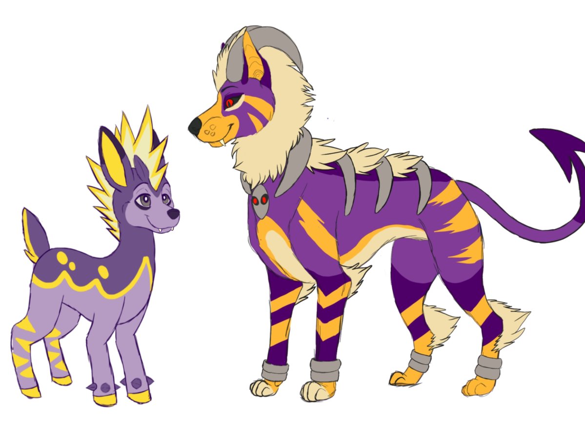 Houndomme's tweet photo. I haven't posted in forever 😫 I'm not dead! I just don't have a working tablet at the moment. What I do have is a phone that actually works pretty good as a mini tablet lol, so have a few new characters!

The houndoom mix is mine, the deerling mix belongs to @KinkyKotahAD https://t.co/rXiaZjbLZm