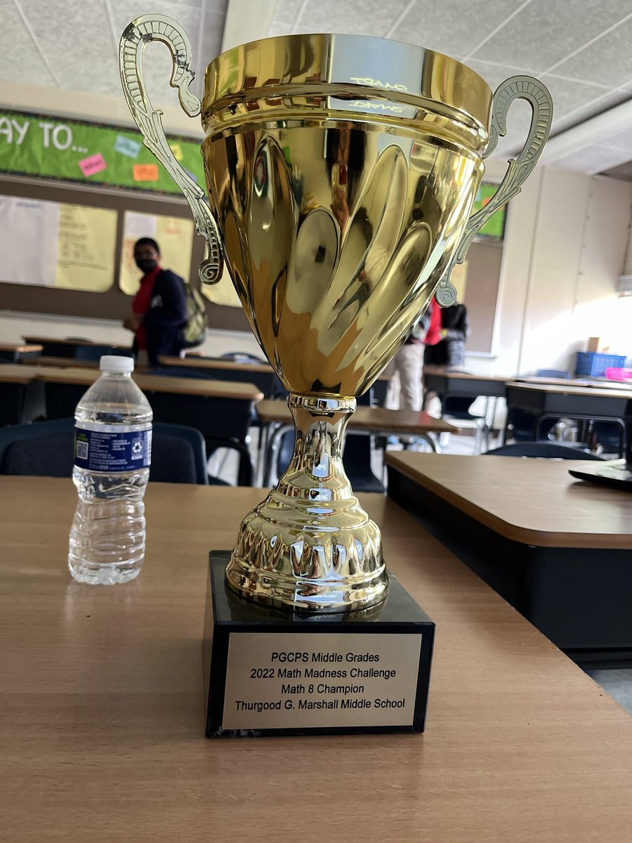 tmarshallms's tweet photo. TMMS 2022 Champions of the 8th Grade Math PGCPS Competition https://t.co/2w5Hla1UmB