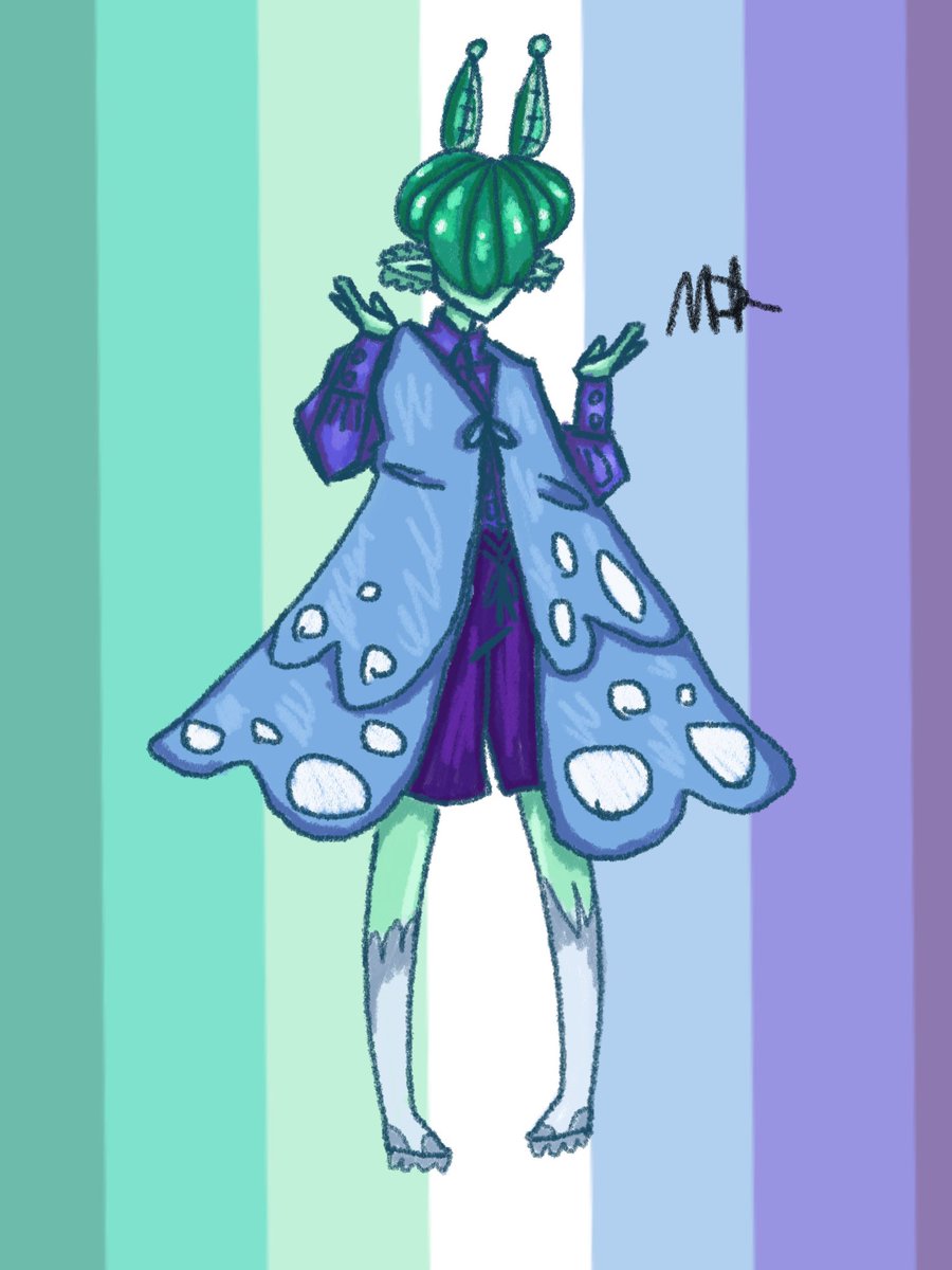 deenosaurz's tweet photo. LGB. Now I gotta draw the rest. 😭😭. Their names are Bee. Jellatin. And Honey. (All in order btw) Bee is a non binary lesbian (uses they/them) Jelly uses It/its, and Honey uses She/her.😊😊 
#prideart #mothocs #moths #digitalart #ocart https://t.co/rOA9DUxMe9