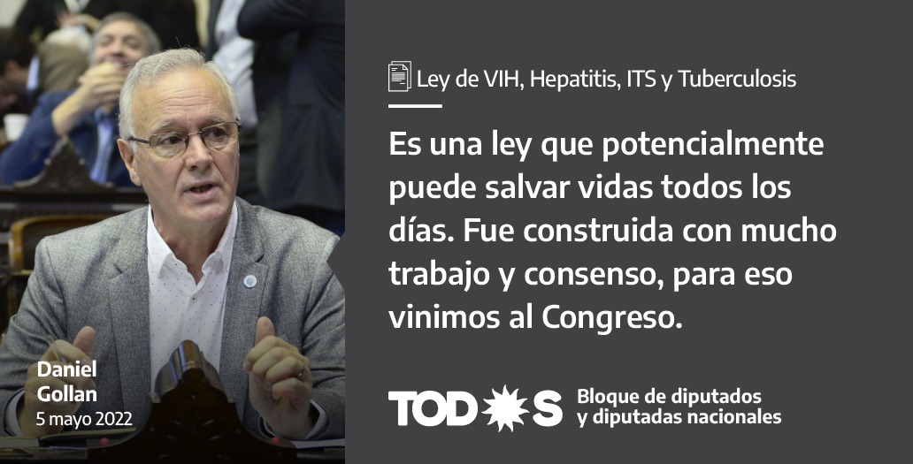 Diputados_UxP's tweet photo. 💬 @DrDanielgollan durante el debate por el proyecto de ley de VIH, Hepatitis, ITS y Tuberculosis. https://t.co/VjJ7oBbFE8