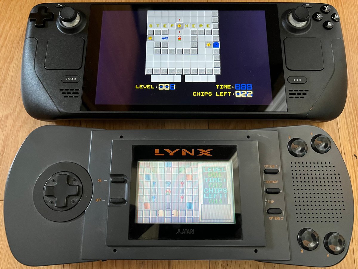 ChucksChallenge's tweet photo. First there was #ChipsChallenge1 #AtariLynx, now #ChipsChallenge2 for #SteamDeck 😊 https://t.co/eDbD17UL3n