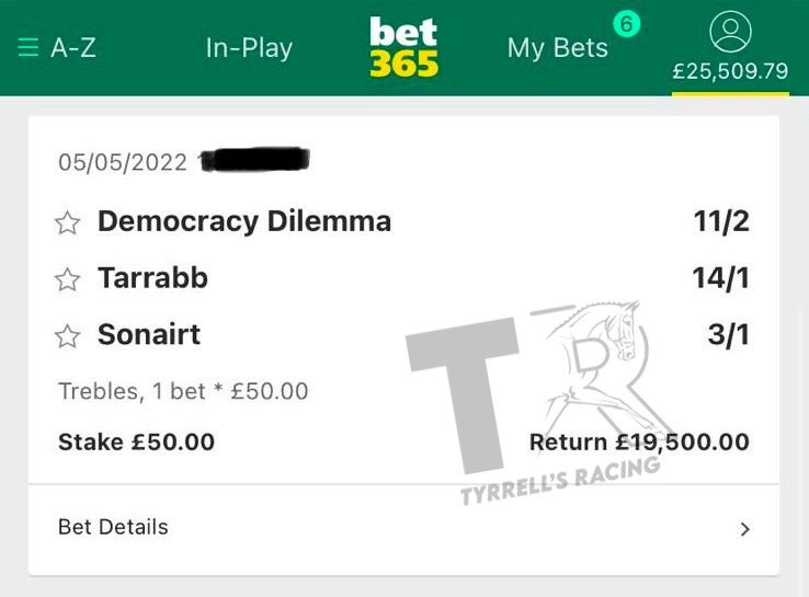 Tyrrells Racing Tips tweet media