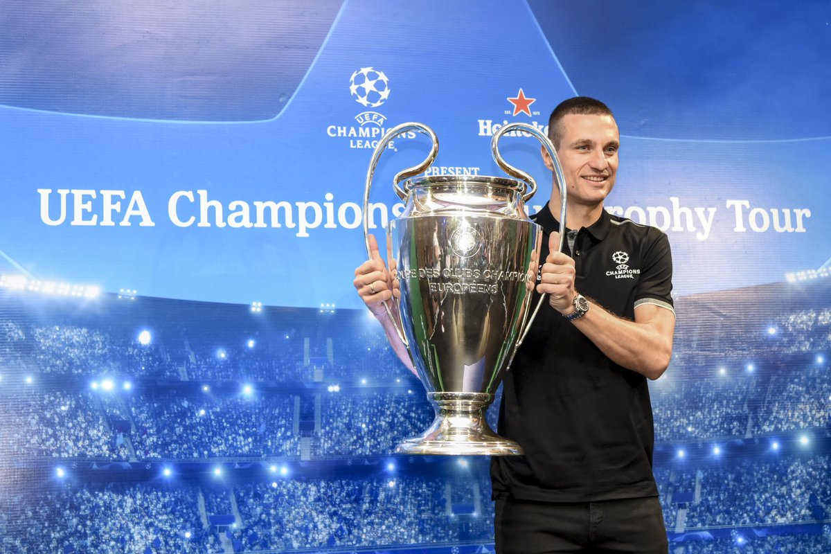 OyeCreative's tweet photo. Today we celebrate the Premier League Hall of Fame 2022 nominee: Nemanja Vidic whom we had an honour of photographing during his UEFA Championships League Trophy Tour.

#nemanjavidic #olthaverlist #heineken #uefachampionsleague #windhoeknamibia  #oyecreativestudio #letscreate https://t.co/Eta2tkaGpV