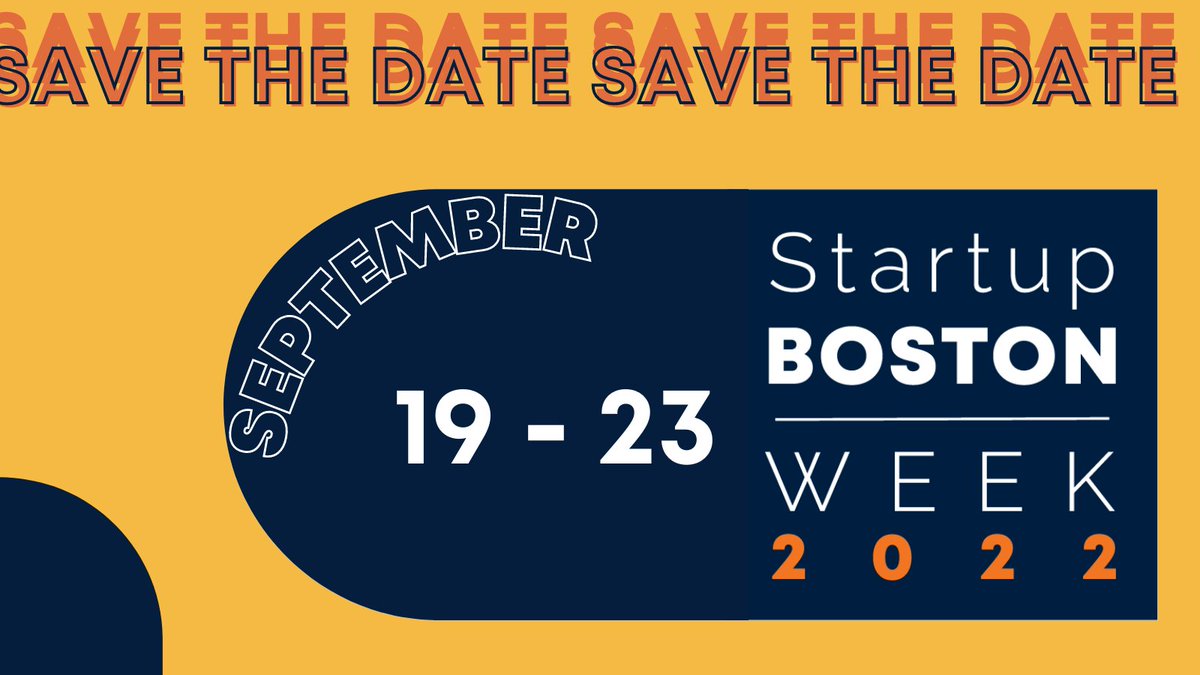 startupBOSorg's tweet photo. Don't forget to mark your calendar for 9/19 - 9/23 to join in on year 6 of #StartupBostonWeek! No matter where you sit on a #startup team, how long you have been in the industry, or interest level there is a session or speaker that you can learn from. 

https://t.co/ekmrhGVEo0 https://t.co/QmyAfWoStH