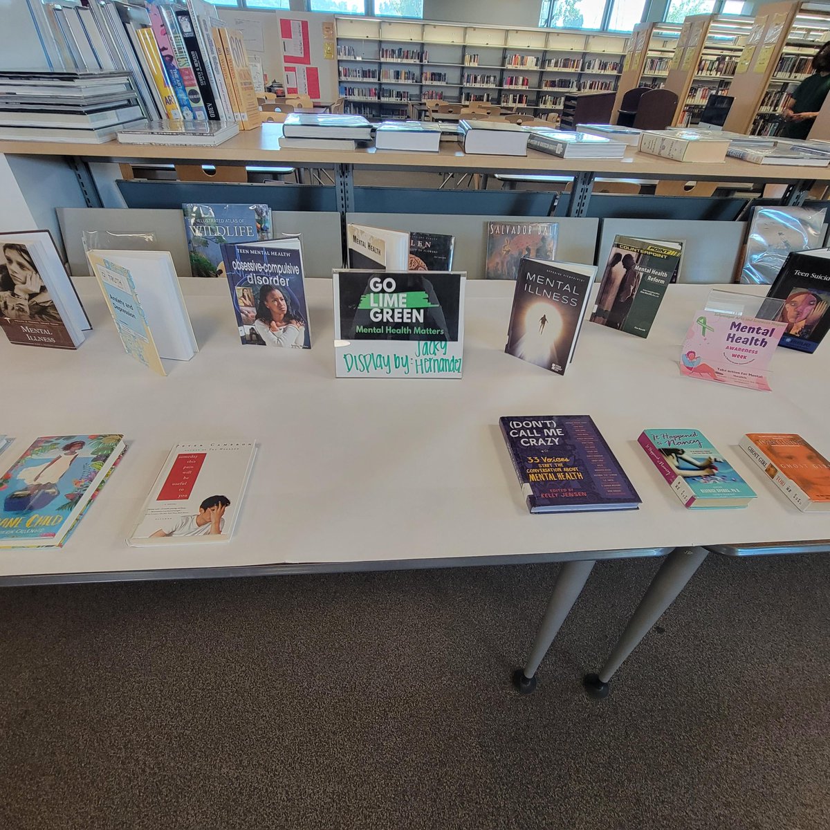 SotolibraryLLT's tweet photo. Our book display for Mental Health Awareness Month and Asian &amp; Pacific Islander Heritage Month https://t.co/GdFAUV0BKY