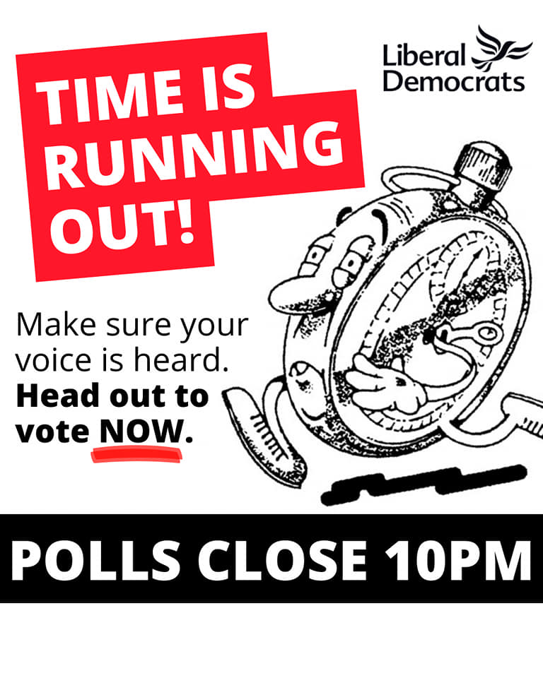 🗳 Polls are still open today until 10pm in Bradford's vital local elections. 

🔸 It's your chance to elect a strong local champion but time is running out!

bradfordlibdems.org.uk/2022_bradford_…
 
Find out where your polling station is ⬇️
bradford.gov.uk/your-council/e…

#LocalElections #VoteLibDem