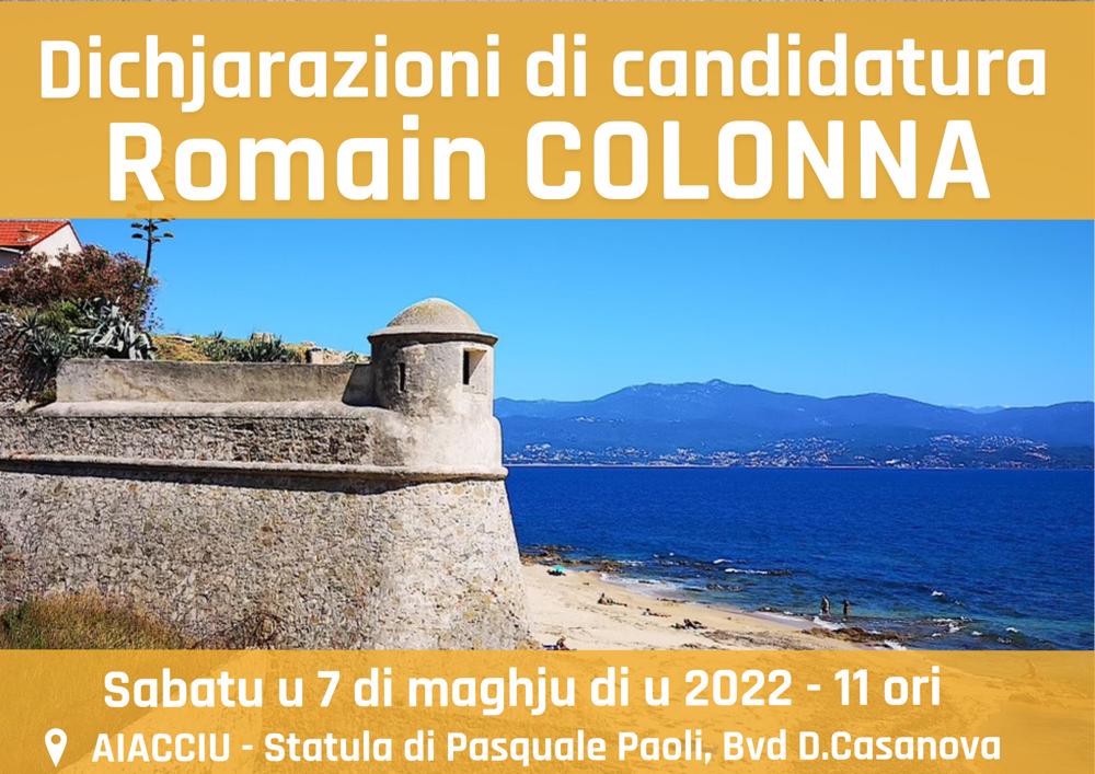 Romain_Colonna's tweet photo. Cari amichi, 
V’aspettu numarosi sabatu u 7 di maghju à 11 ori davant’à a statula di Pasquale Paoli in Aiacciu. 
#Législatives2022 https://t.co/uUkHu7dryC