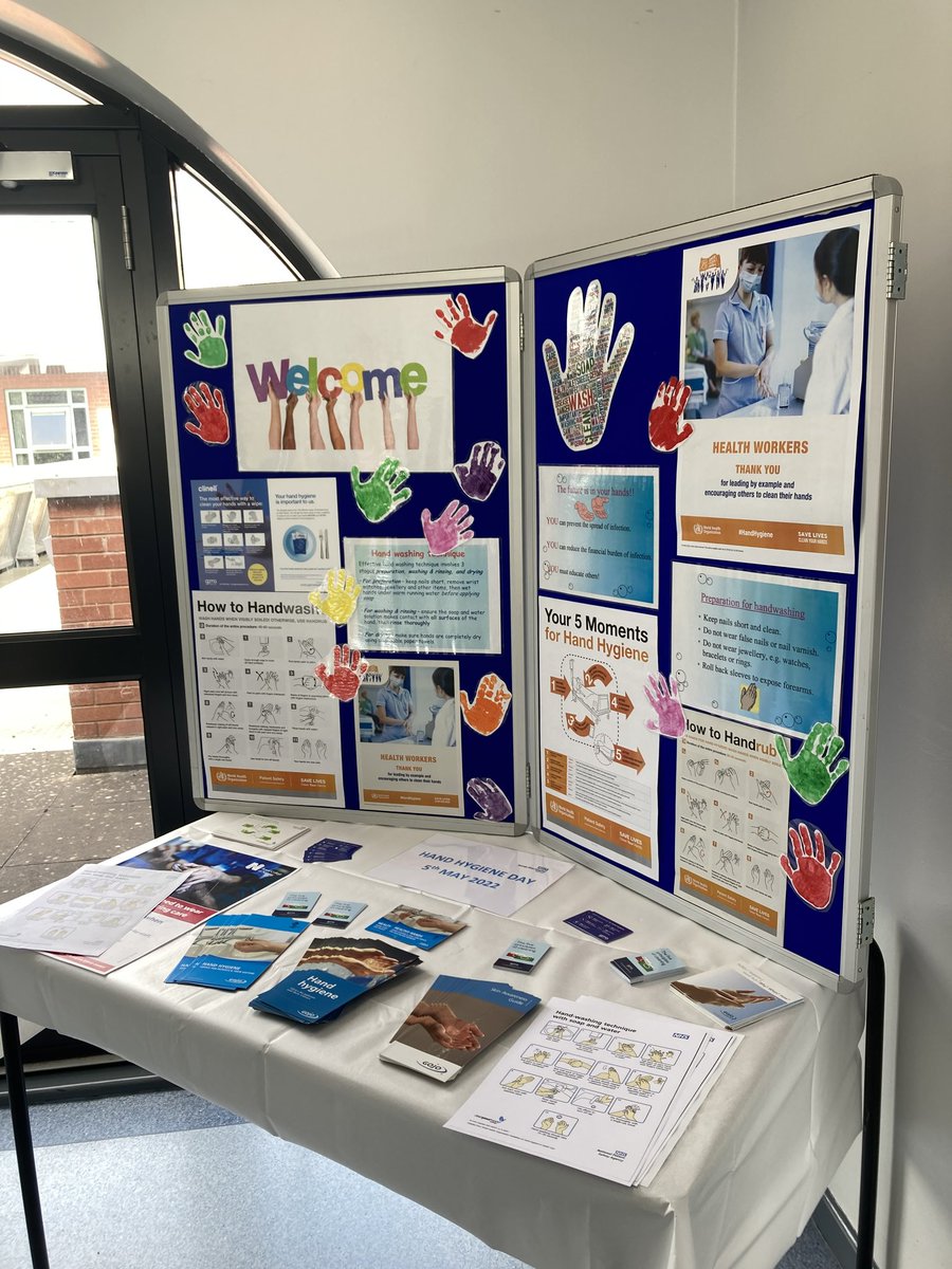 EHalfacree's tweet photo. Promoting the importance of hand hygiene today @GEHNHSnews @daljitathwal for world hand hygiene day 2022 &amp; supporting glove awareness week too! Thanks for everyone who came to see us! 🖐👏 https://t.co/3421mCxCRy