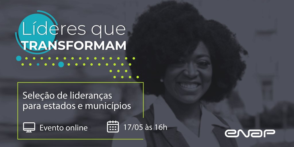 Prefeito, vice-prefeito ou assessor municipal, venha conhecer experiências de seleção de lideranças municipais para compor um time de alto desempenho
Dia 17/05/2022 - 16h
Inscreva-se em bit.ly/lideres_transf…

<a href="/dgrcosta/">Diogo Costa</a> <a href="/TonyChalita/">Tony Chalita</a> <a href="/brunobonna/">Bruno Bondarovsky</a>