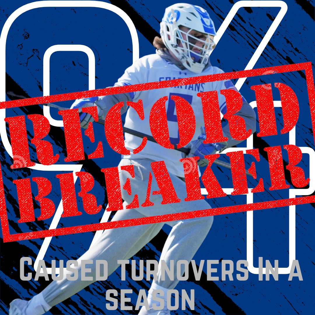 With 6 caused turnovers in yesterday's win over Northwestern, freshman defensemen Ryan Doyle breaks the NCAA DIII record for caused turnovers in a season with 94!

#record #recordbreaking #causedturnovers #UDLACRO22E #ncaa #d3lacrosse