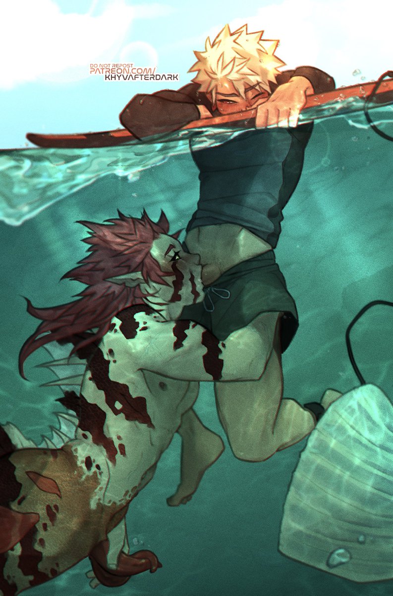 khyvafterdark's tweet photo. [ NSFW. KiriBaku//KRBK ]
Happy Mermay!! This was last years p⭑treon exclusive and honestly I still love it 👀💦 https://t.co/r3HzeK4Isx
