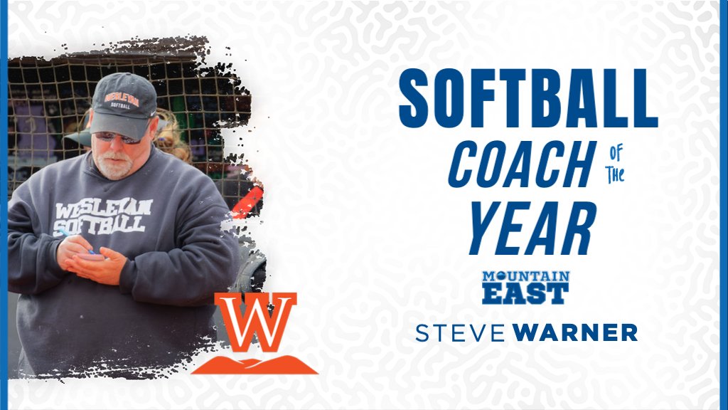 TheMountainEast's tweet photo. West Virginia Wesleyan head coach Steve Warner has been named the MEC Softball Coach of the Year for the fifth time. He led the Bobcats to a MEC South Division title with a 23-7 record in conference play in 2022. https://t.co/nx4zNRDV0I