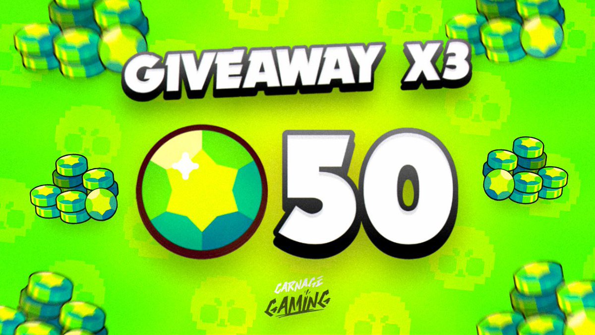 CGCarnageGaming's tweet image. 🔥 Un regalito más! 

3x Packs of $50 Gems! Yup 950 Gems for you. Simple Rules

- Tag Three Friends 
- Follow @CGCarnageGaming &amp;amp; @xNUKLEO 
- Like &amp;amp; Retweet

Winners will be announced Monday May 9th live on Nukleo’s Stream! #BrawlStars #Giveaway #Gems