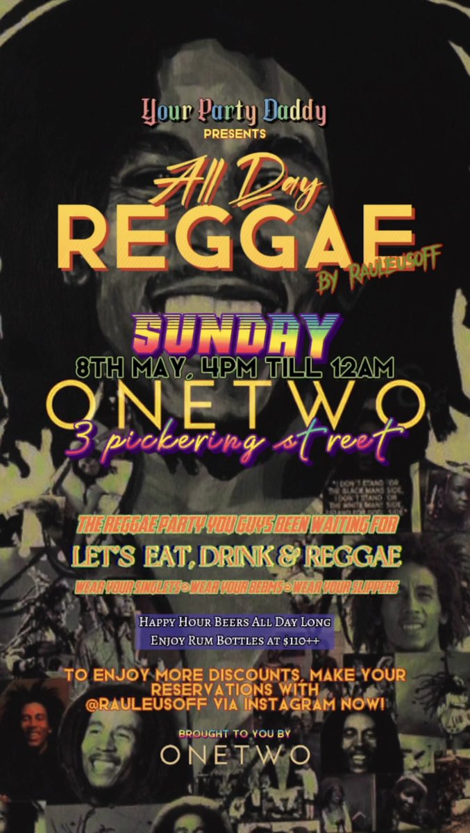 rauleusoff's tweet photo. All Day Reggae - This Sunday https://t.co/TEmv0z1mjg