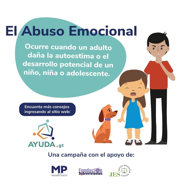 BuscaAyudaGt's tweet photo. El abuso emocional ocurre cuando un adulto daña la autoestima o el desarrollo potencial de un niño, niña o adolescente.

Encuentra más consejos ingresando al sitio web https://t.co/gSXB0rUWhq

#BuscaAyuda
#AYUDAgt
#BuscaAYUDAgt https://t.co/Rx7DthIprw