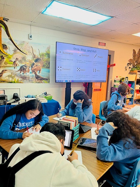 CMS_MizeELAR's tweet photo. Hard at work on our STAAR review!  Only three more classes before our students get to show what they know. Thanks, Ms. Moreno, for the awesome review lessons! https://t.co/i8eNHxo8kx