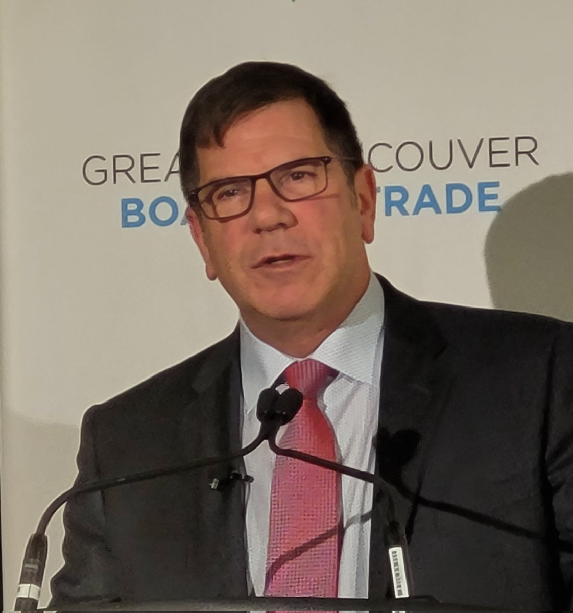 Matt_MacInnis's tweet photo. Listening to @MA_BC 's President and CEO @goehring_m at the @BoardofTrade describe the opportunity for BC to supply the low carbon metals and minerals needed for the world to achieve net zero. #changingmines #producingthefuturehere https://t.co/SwtZqwKPJX