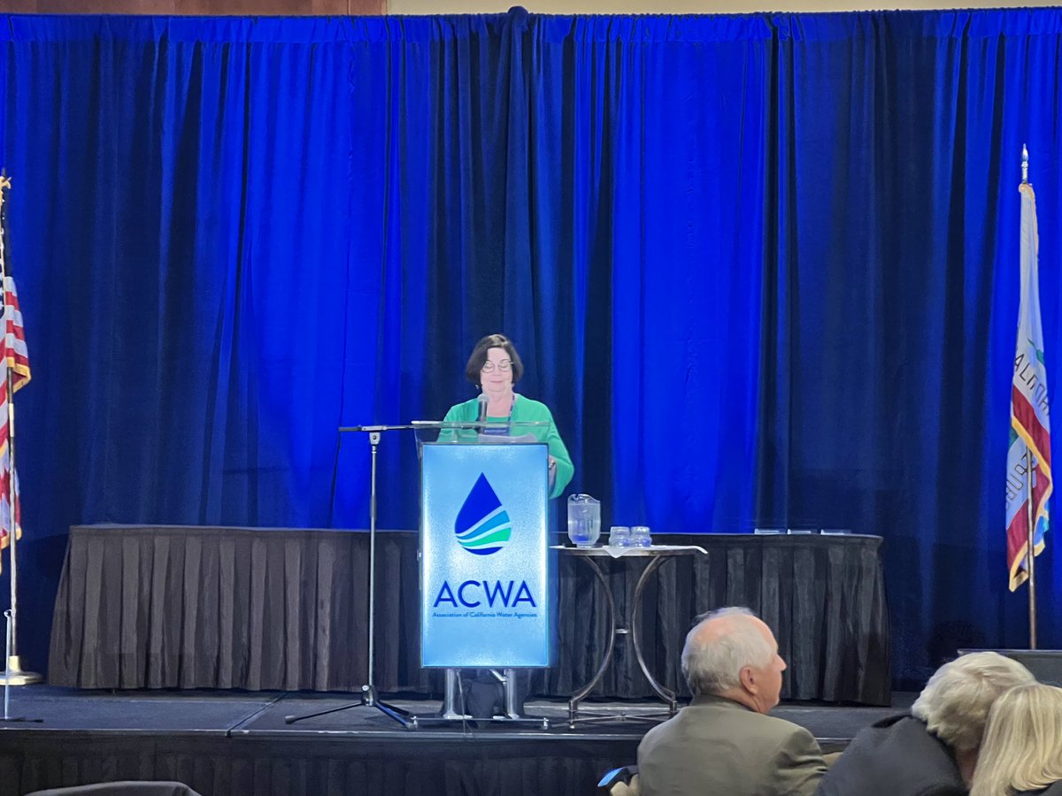 ocwaterdistrict's tweet photo. #OCWD director and @ACWAWater VP Cathy Green delivers remarks during todayโs #ACWAConf luncheon. https://t.co/qZL0hX9eNR
