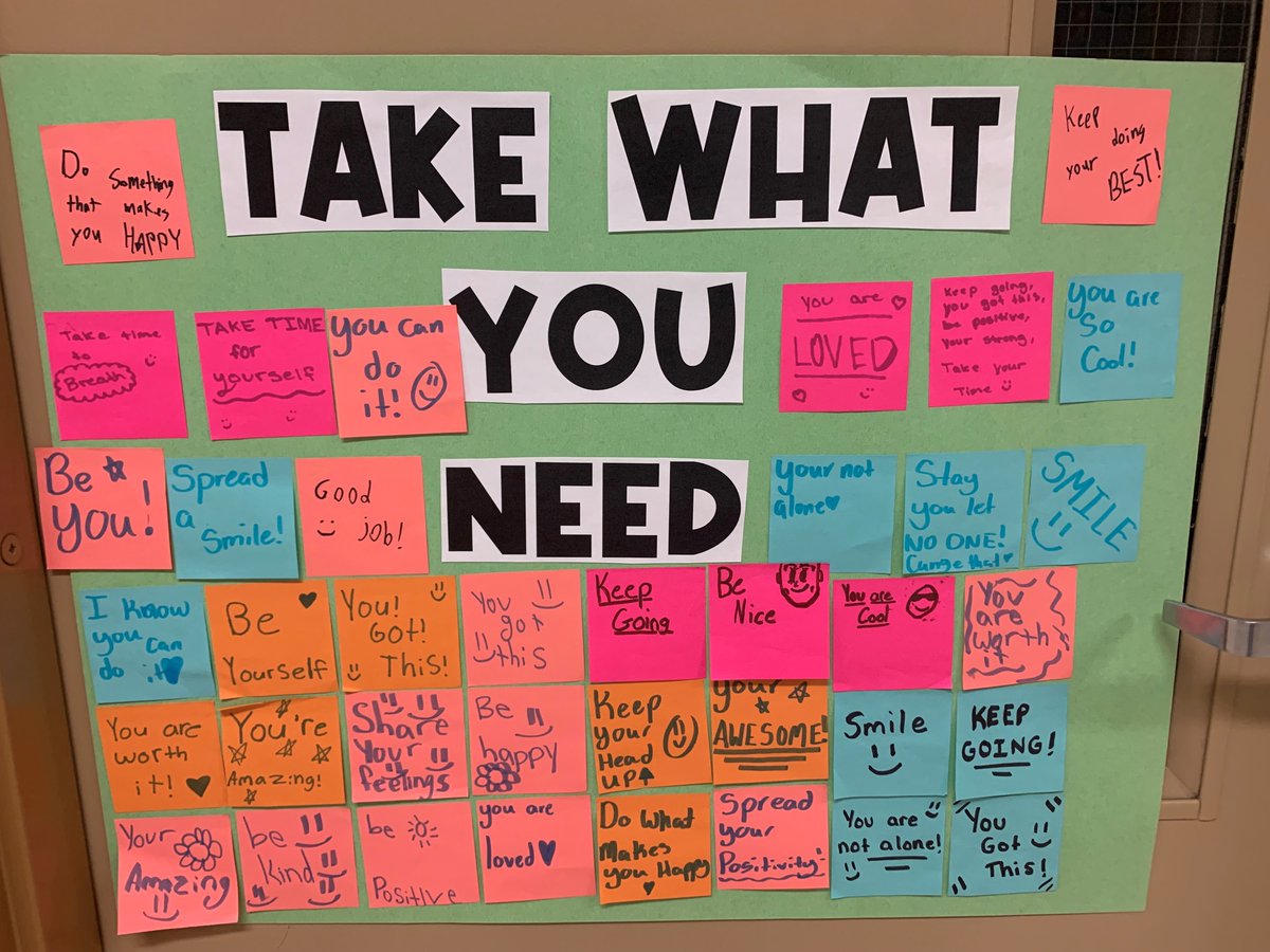 wps_wildcats's tweet photo. Waterford 's Grade 6, 7 and 8's help promote Well-Being with Positive Post Its! Way to go Wildcats! #GEBeWell #mentalhealthmatters #spreadkindness @GEDSB https://t.co/5SCsCMprEi