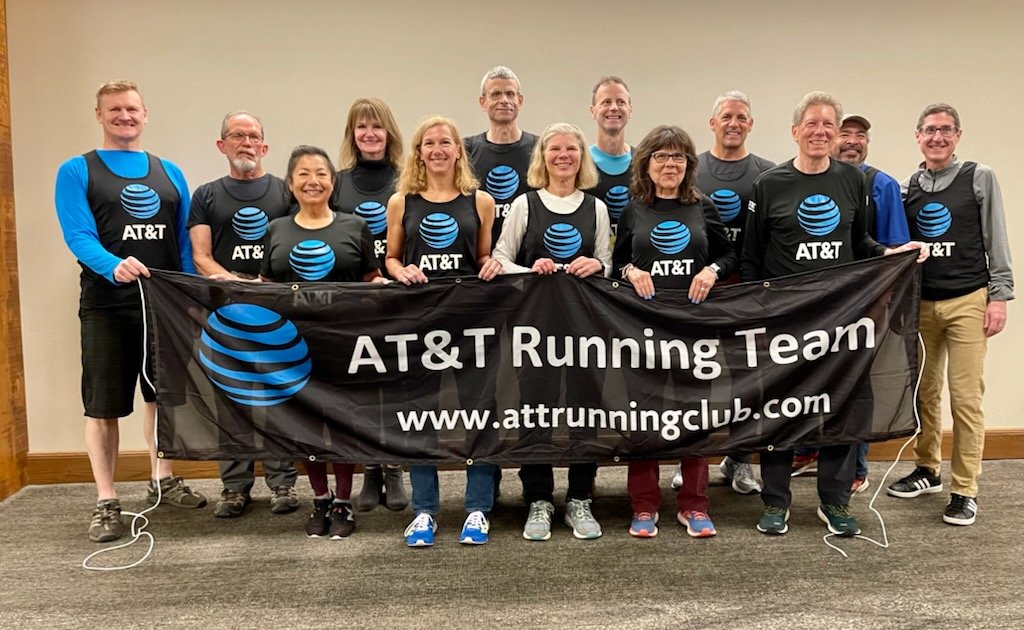The @att logo was front &amp; center last Sunday in Eugene, OR as Team @att won the Half Marathon and 5K Corporate National Championships tinyurl.com/4x9k392e #LifeatATT #BanksBosses <a href="/jmasplund/">Jennifer Asplund</a> <a href="/banks_dvb/">David Banks</a>