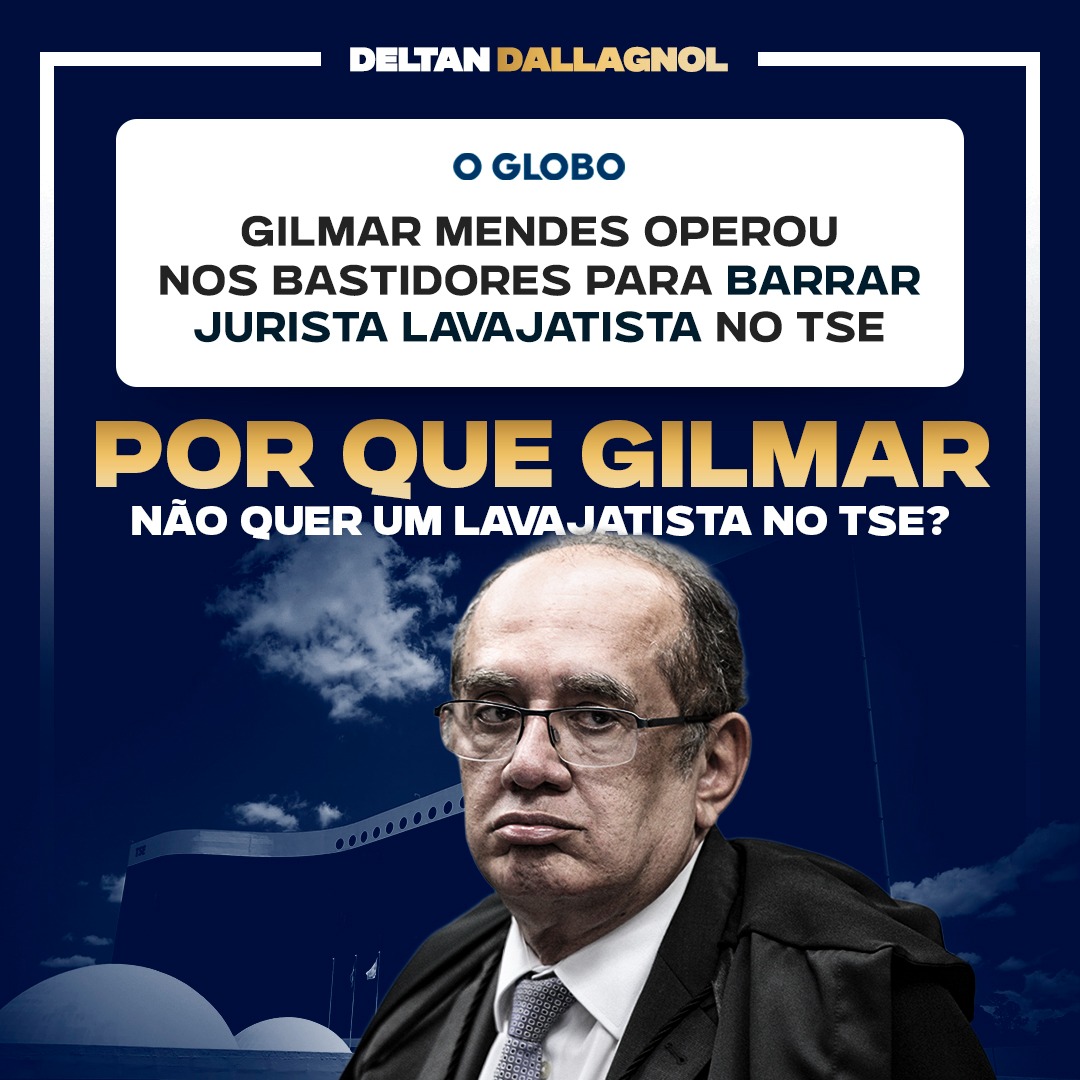 Por que Gilmar não quer um lavajatista no TSE? Porque embora 80% da sociedade apoie a Lava Jato, o SISTEMA não quer Lava Jato. O sistema quer que tudo continue como sempre foi, e Gilmar, como diria o ótimo <a href="/FMouraBrasil/">Felipe Moura Brasil</a>, é o guardião do sistema.