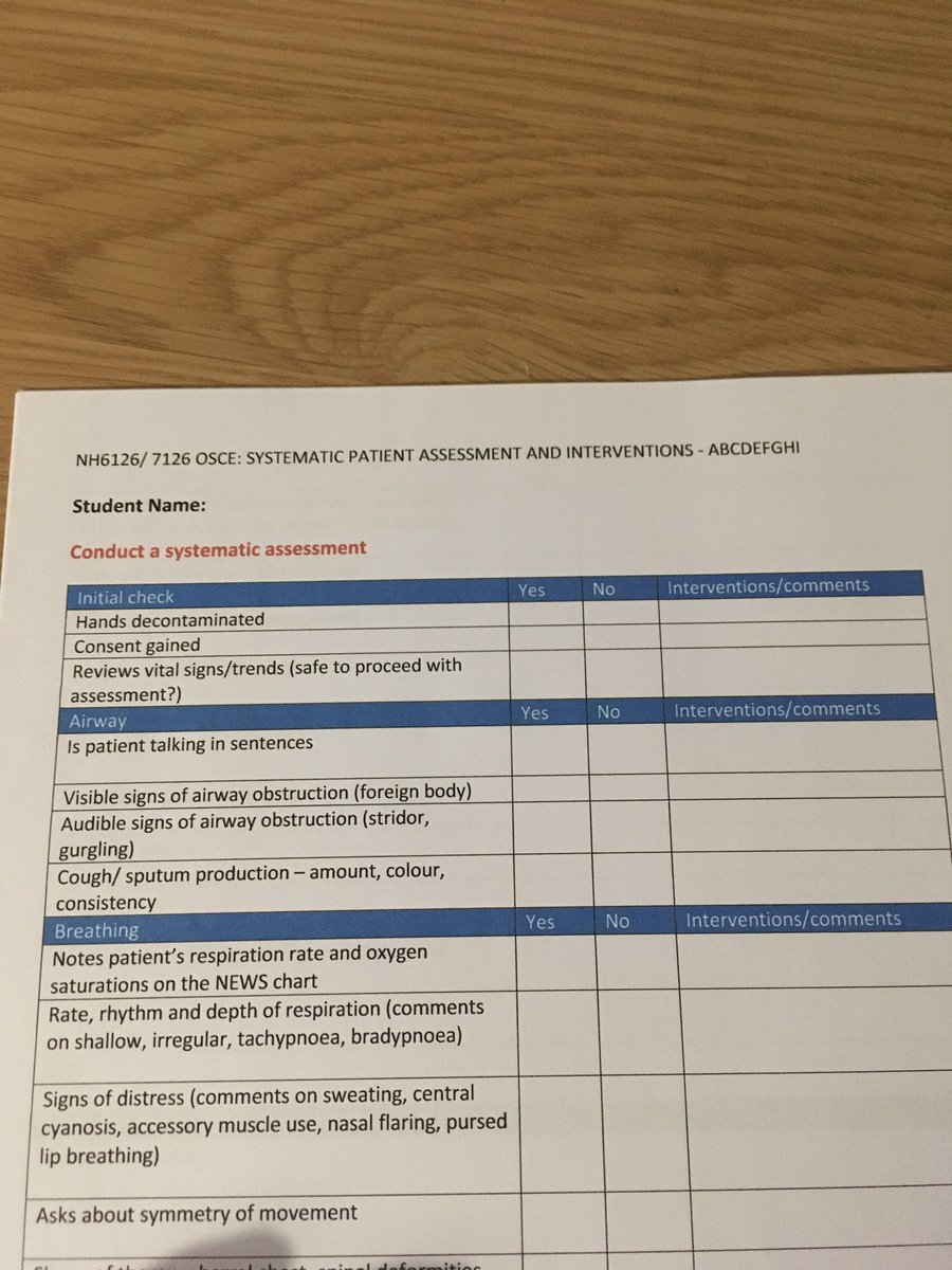 darrennewmanRN's tweet photo. OSCE-eve is here...
Long time since Iโve done an OSCE and this is masters level so thereโs no hiding if I canโt tell the difference between cardiogenic/distributive/hypovolaemic shock ๐ฌ
#OSCEready? #NursingOSCE https://t.co/2sXzErimxu