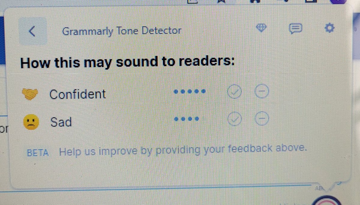 jpeach94's tweet photo. I just installed grammarly the other day and apparently this is what it thinks about my progress notes https://t.co/GfQhQZuZly