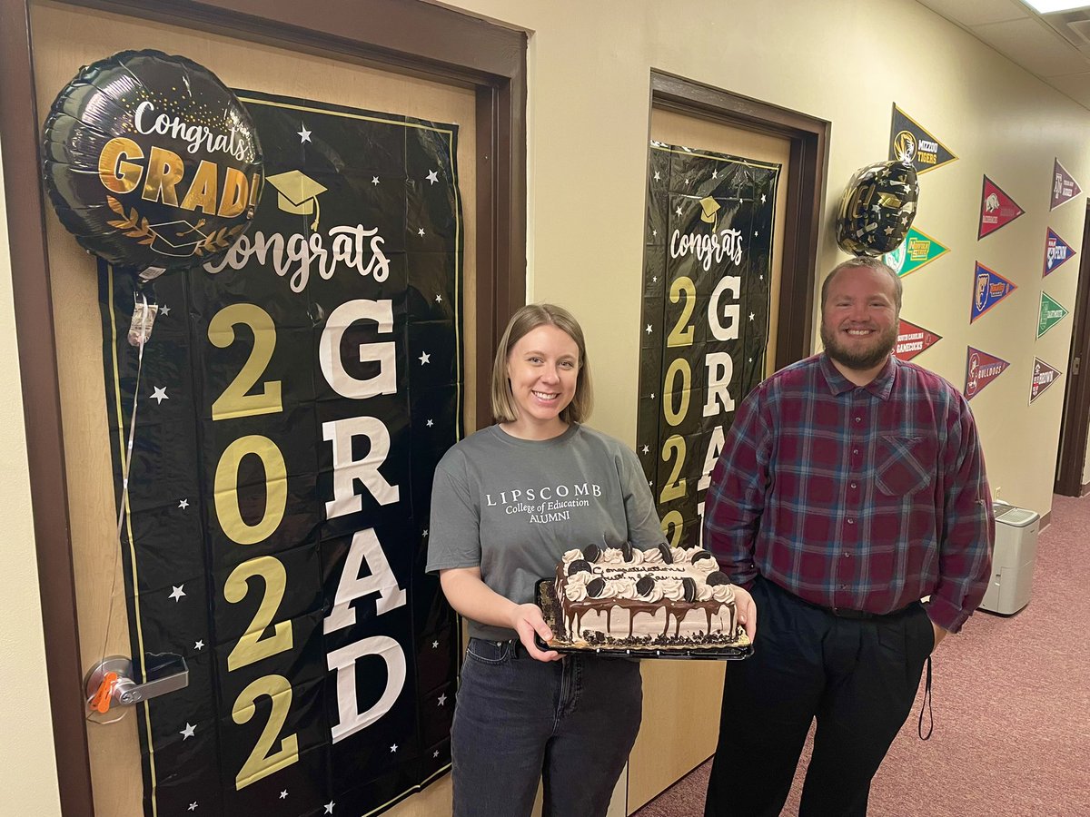 Congratulations🎉 to two of our new counselors! Ms. Lauterbach and Mr. Sisco will graduate this weekend from <a href="/lipscomb/">Lipscomb University</a> and <a href="/utmartin/">UT Martin</a> !! <a href="/RiverdaleHighTN/">Riverdale HS</a> is so happy to have you both!!
