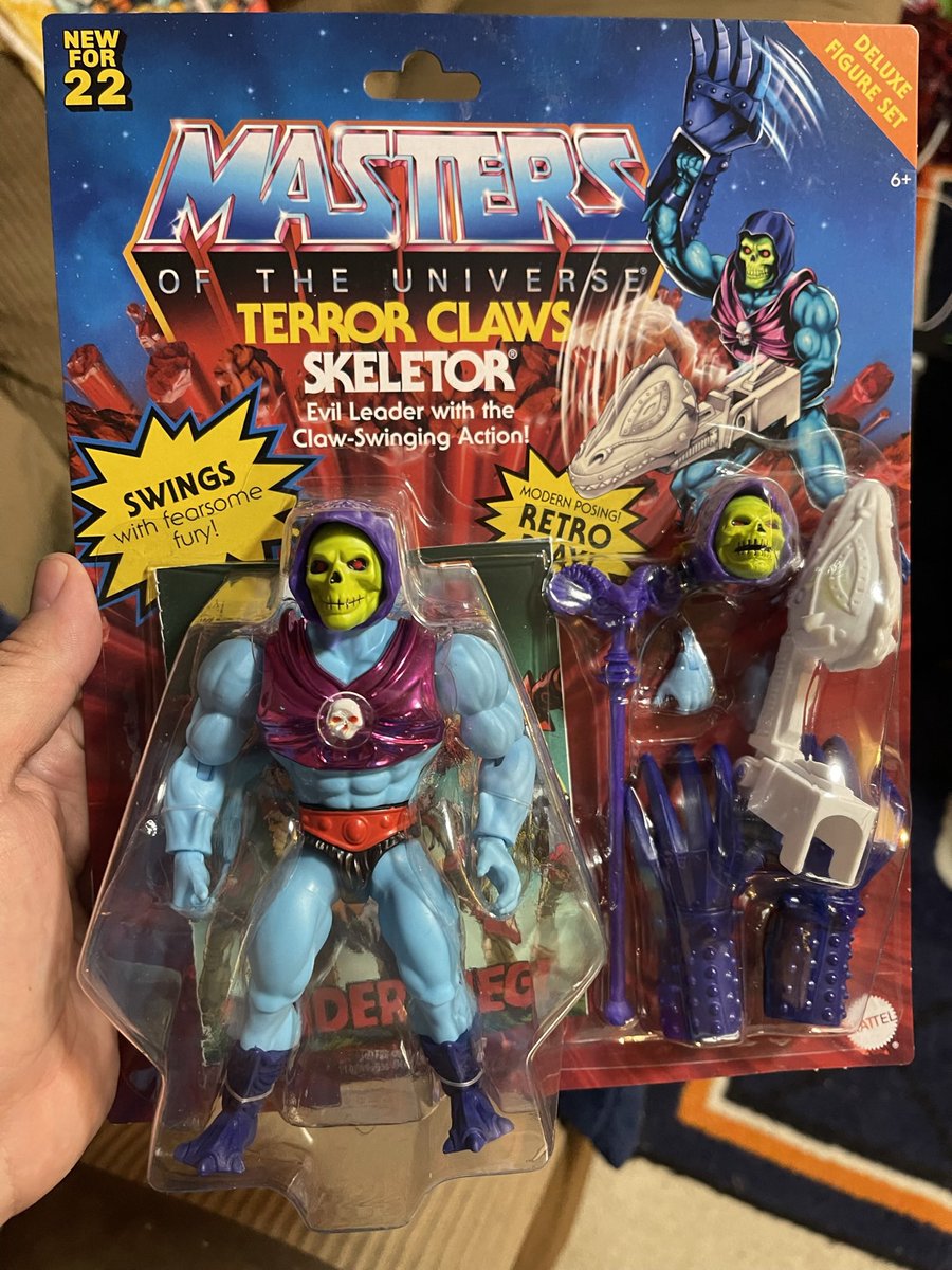 Kenzos_Creation's tweet photo. Skelly ready to hit the beach in his half shirt! Finally got the terror claws ready to crack open! @Mattel @MastersOfficial #terrorclaws #motuorigins https://t.co/JqDWNrk1An