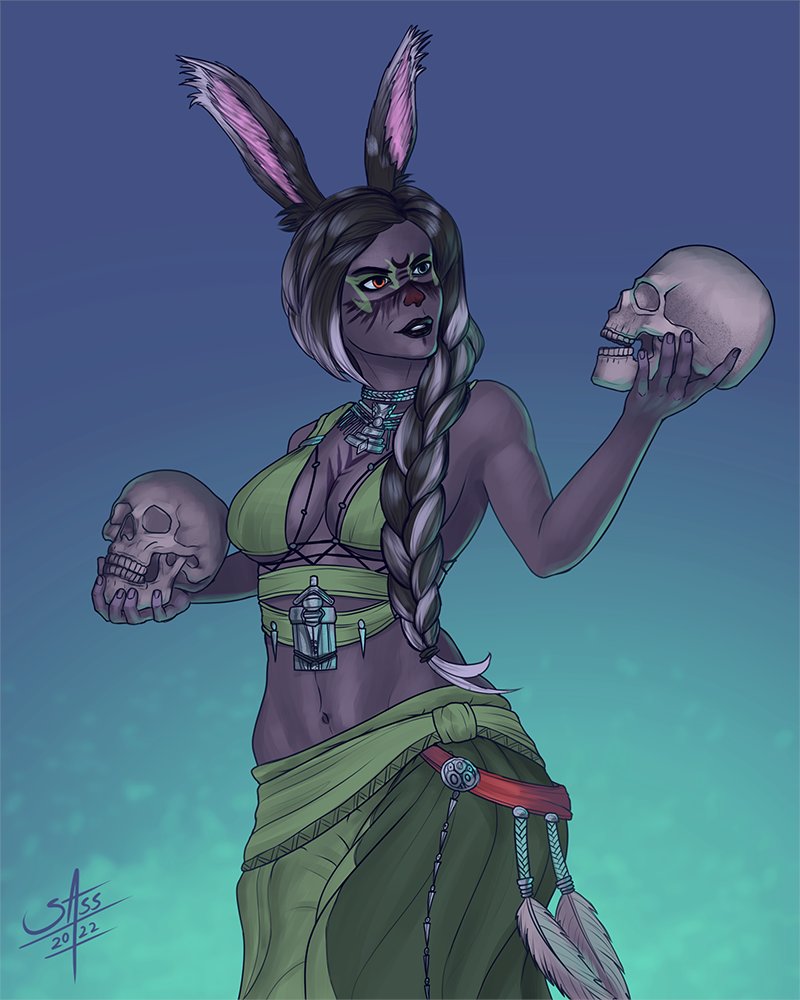 another Patreon reward for <a href="/clockwork_luna5/">♥~✥ Thon'ildin ✥~♥</a> ♥
#FFXIVART #FFXIV #fantasy #fantasyart #bunnygirl