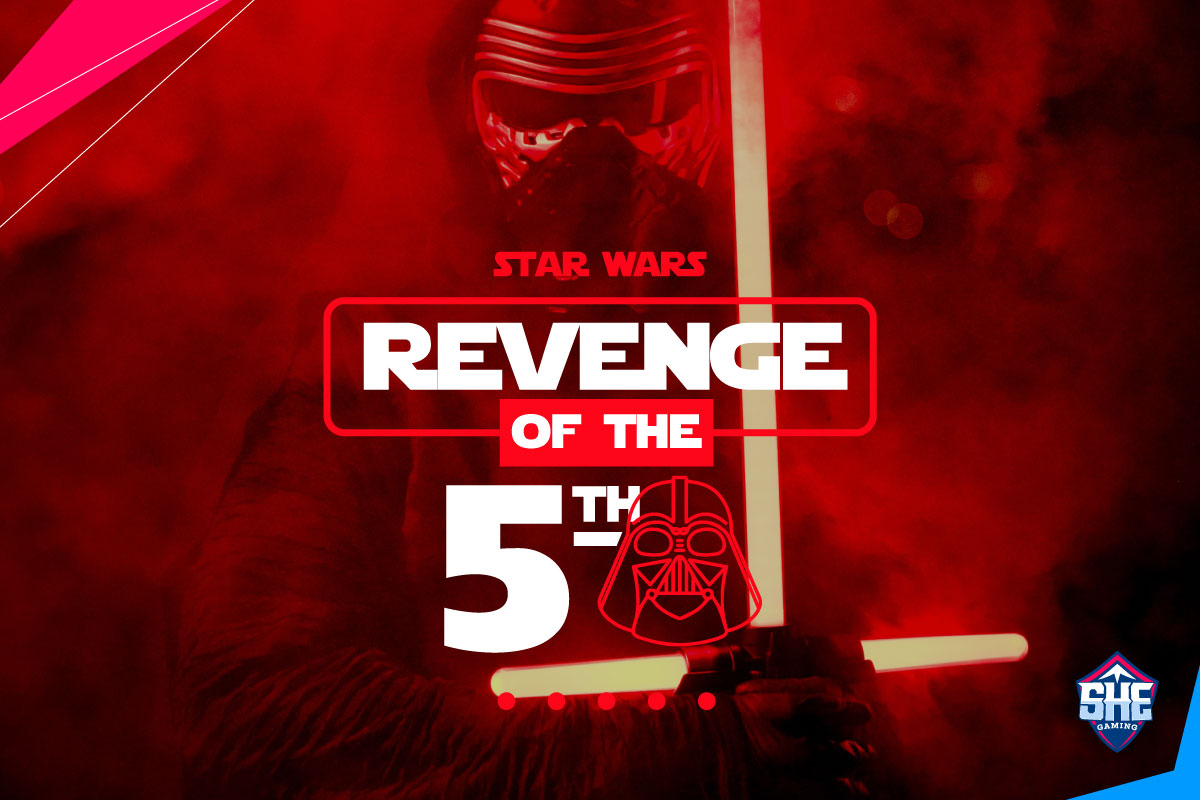shegamingcol's tweet photo. El 5 de mayo es el "Revenge of the Fifth", la celebración del Lado Oscuro no oficial de los fans de Star Wars. 🌟
Un juego de palabras relacionado con la película "Revenge of the Sith" 😈
¿Aprenderías del lado oscuro de la fuerza? 🌘
#shegaming #starwars #revengeofthe5th https://t.co/2BKZ9zYWwA