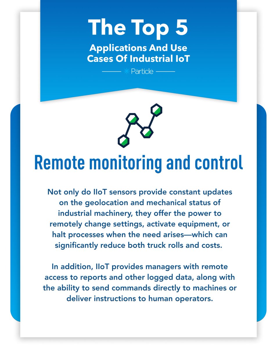 particle's tweet photo. In the penultimate edition of our series exploring the top 5 applications and use cases of industrial IoT, we're looking at remote monitoring and control.⬇️
#remotemonitoring #iot #iotapplications #iotknowledge #learning #learniot #iiot https://t.co/iyqIYkJeUw