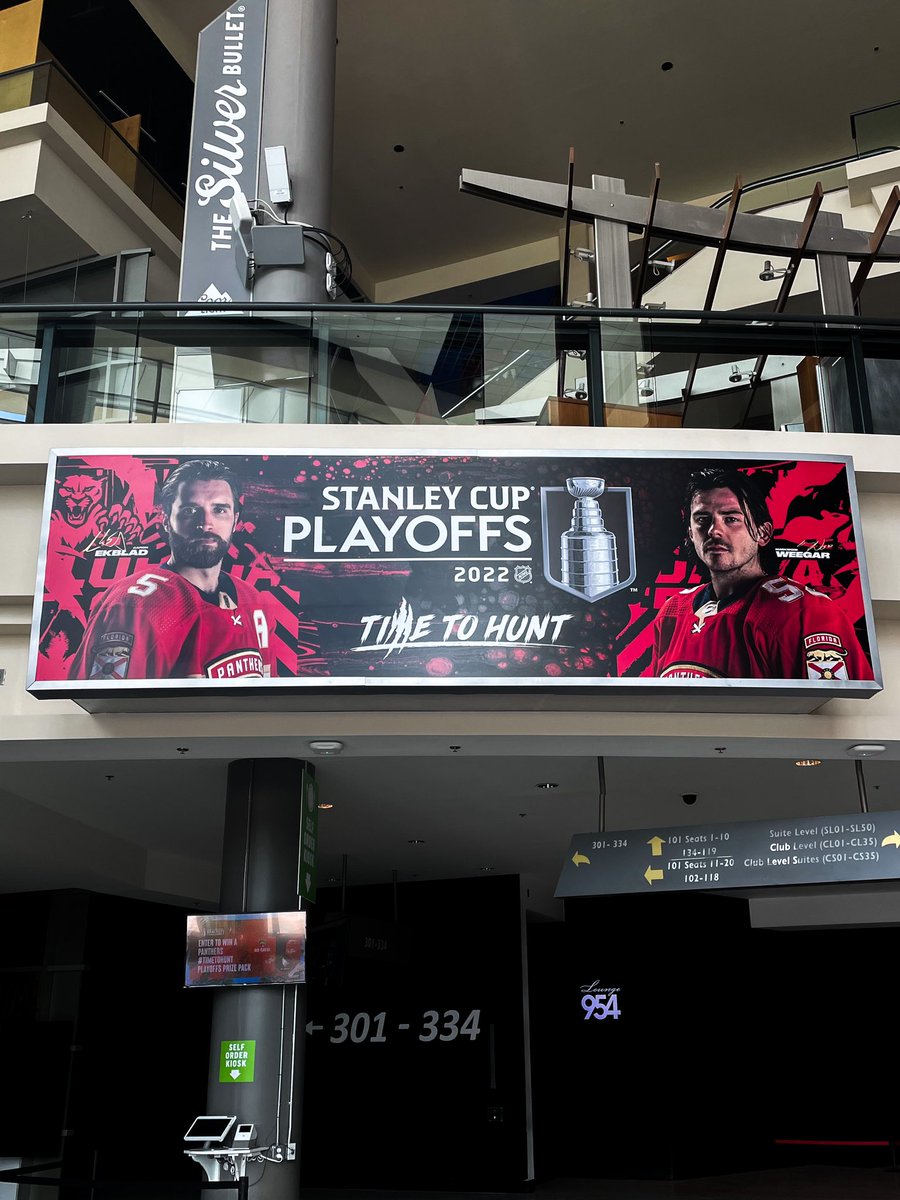 Looking sharp <a href="/FlaPanthers/">Florida Panthers</a> @flalivearena 👀 

We've loved working with this team for this year's #StanleyCup Playoffs! Good luck tonight in #Game2 

#TimeToHunt