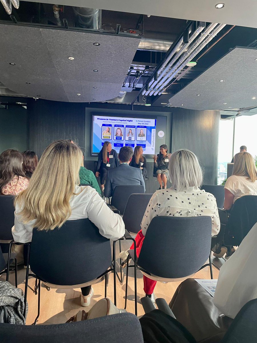 WeAreFieldHouse's tweet photo. @Lily_Wiggins and @munford_ellie went along to this evening’s @MeetFounders_co event at BT HQ this evening with speakers from @TargetGlobalVC @MMC_Ventures @OctopusVentures and Hambro Perks amongst others. Great conversation and even greater views! #startups #tech #meetfounders https://t.co/LEoOylgCml