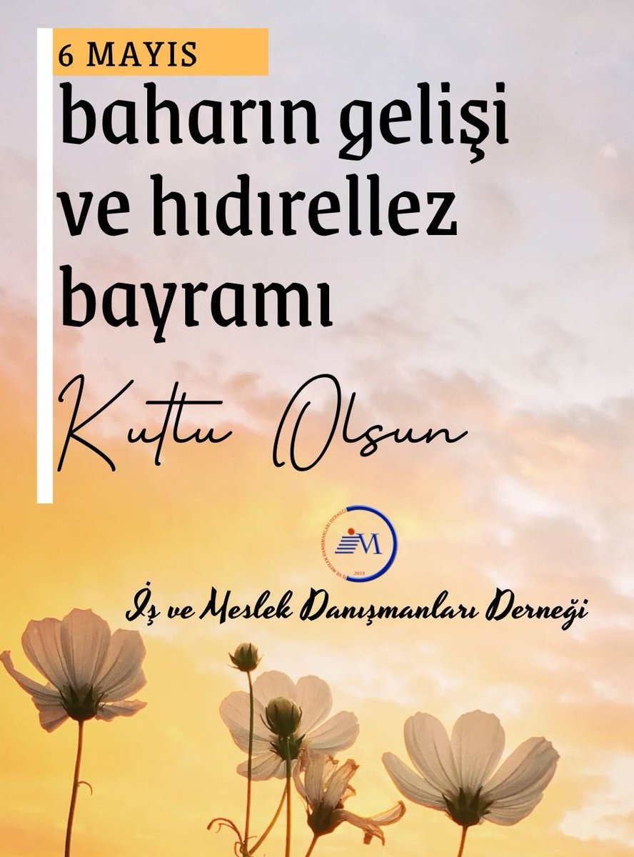 Bereketin, baharın, yenilenmenin, habercisi #hıdırellez’in başta ülkemiz olmak üzere bütün insanlığa; sağlık, mutluluk, barış ve refah getirmesini, hoşgörü, yardımlaşma ve kardeşlik duygularımızı pekiştirmesini diliyoruz.