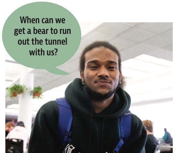 Finally, UM receiver Aaron Fontes  (<a href="/aaronfontess/">Aaron Fontes</a>) asked our president a great question.