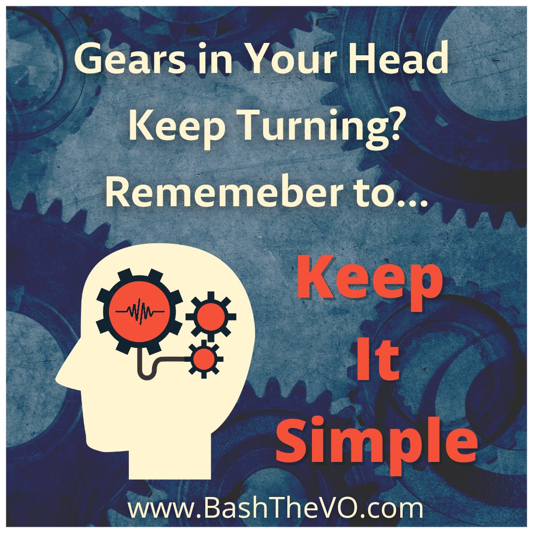 BashTheVO's tweet photo. 💯 KEEP IT SIMPLE, STUPID!
"Simplicity is the epitome of sophistication."
- Leonardo DaVinci
I OVERTHINK things more often than I'd like to admit.
How do you stop yourself from overthinking?
#occamsrazor #KISSmethod #LetsHaveABash #voiceover #contentcreation #keepitsimple https://t.co/D5x9YJ2AWQ