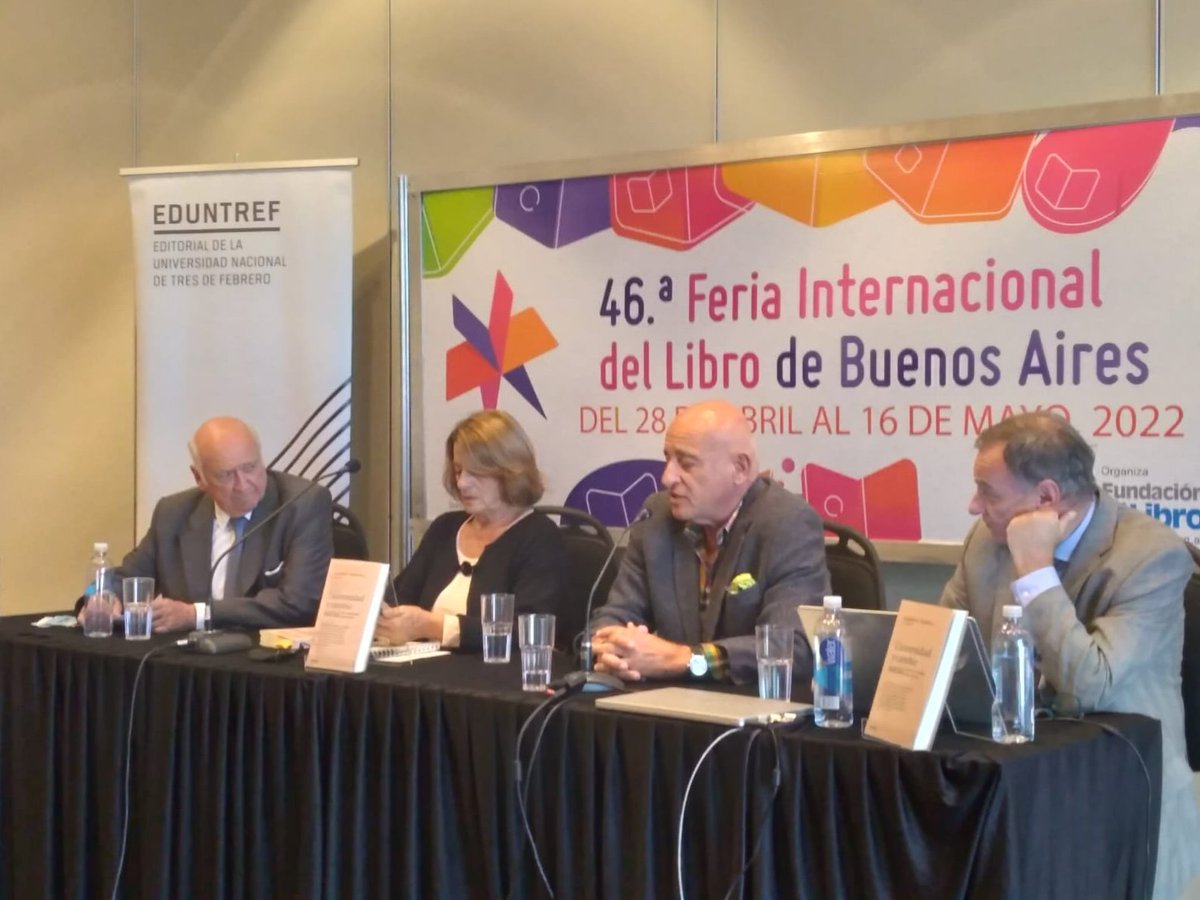 UNTREF's tweet photo. ¡Estamos en la @ferialibro!🙂

En la sala Domingo Faustino Sarmiento, nuestro rector Aníbal Jozami, presenta junto a @DrACTaquiniH el libro "Universidad y cambio social: Plan Taquini: pasado, presente y futuro", publicación editada por #EDUNTREF🙌 https://t.co/rqNCihq7d4