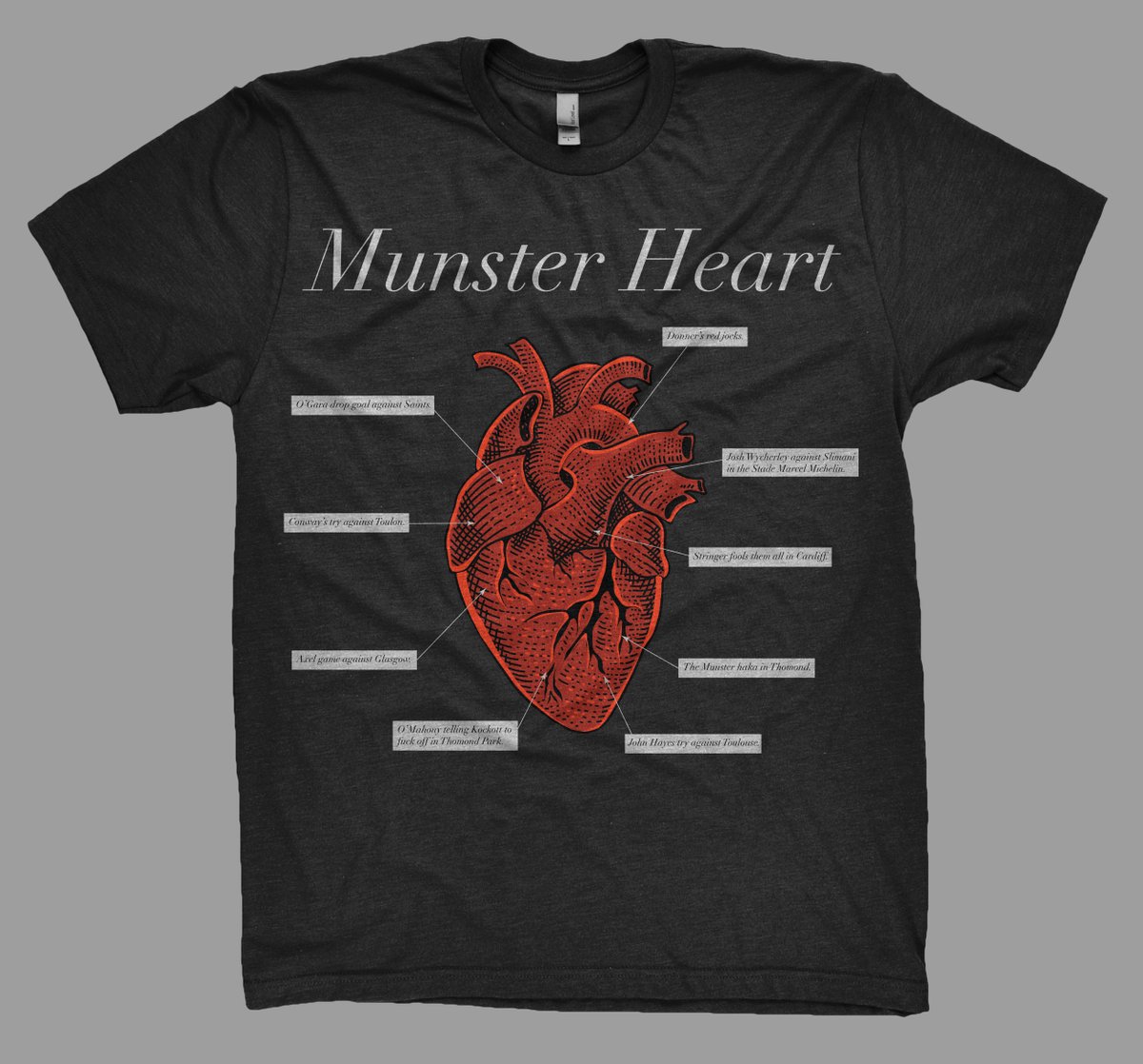 threeredkings's tweet photo. NEW SHIRT :: Munster Heart 

https://t.co/jxRuxtIdpf

#SUAF https://t.co/5nGuJcUnsY