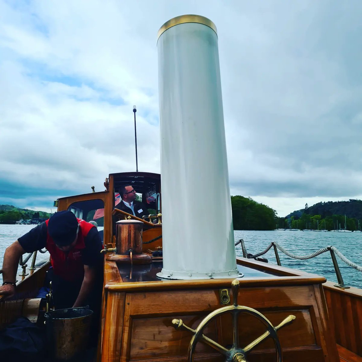 shiphappens1392's tweet photo. What a fantastic day we had at @windermerejetty with @nathistships 
It was lovely to meet so many wonderful people with so much passion about their boats and projects. We are looking forward to getting more involved with The ShipShape Network #shipshapenetworkhub #historicships https://t.co/EPtk0hUESR