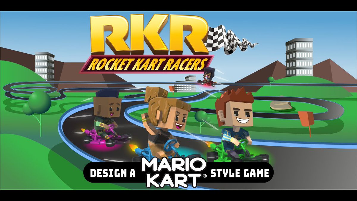 We offer an incredible class called Rocket Kart Racers inspired by games like #MarioKart &amp; #CrashTeamRacing! Kids build their own tracks &amp; customize karts &amp; characters by using professional 3D game development software.  zcu.io/ALMU  #campforkids #summercamp
