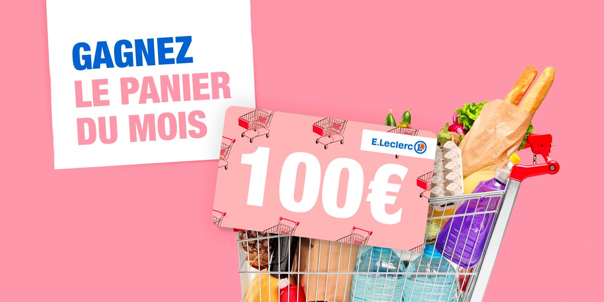 Leclerc's tweet photo. ✨En mai, fait ce qu'il te plait ! Comme par exemple, participer à notre super concours pour tenter de remporter un bon d'achat de 100€ ! 🤩
👉Pour jouer, RT + Follow ! 

🍀Tirage au sort le 23 mai parmi les participants ! 
▶Règlement: https://t.co/uzIbgJvyDS https://t.co/9xOi85mfoI