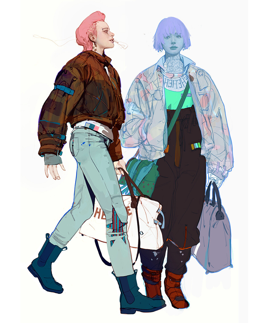Every aspect of these outfits by Min Yum @min_yum is on point! artstation.com/artwork/Vyk1LN … #CharacterDesign #CharacterArt #Illustration #2D #Drawing #LineArt #Fashion #FashionIllustration #ArtStationHQ #Photoshop #Procreate