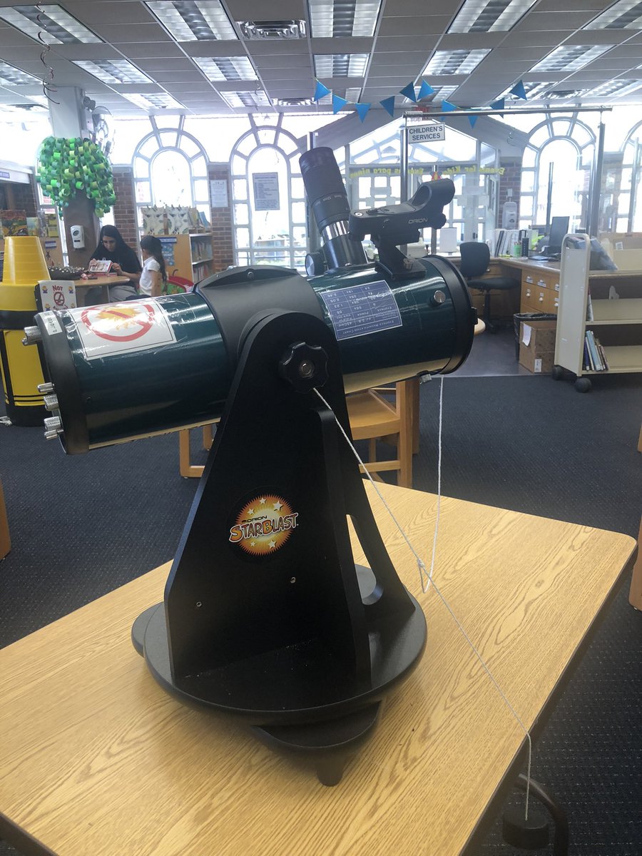 hpl_teens's tweet photo. The library’s cool new toy 🔭🪐☄️
#LibraryTelescope #STEMinLib https://t.co/cwfuF7piqN