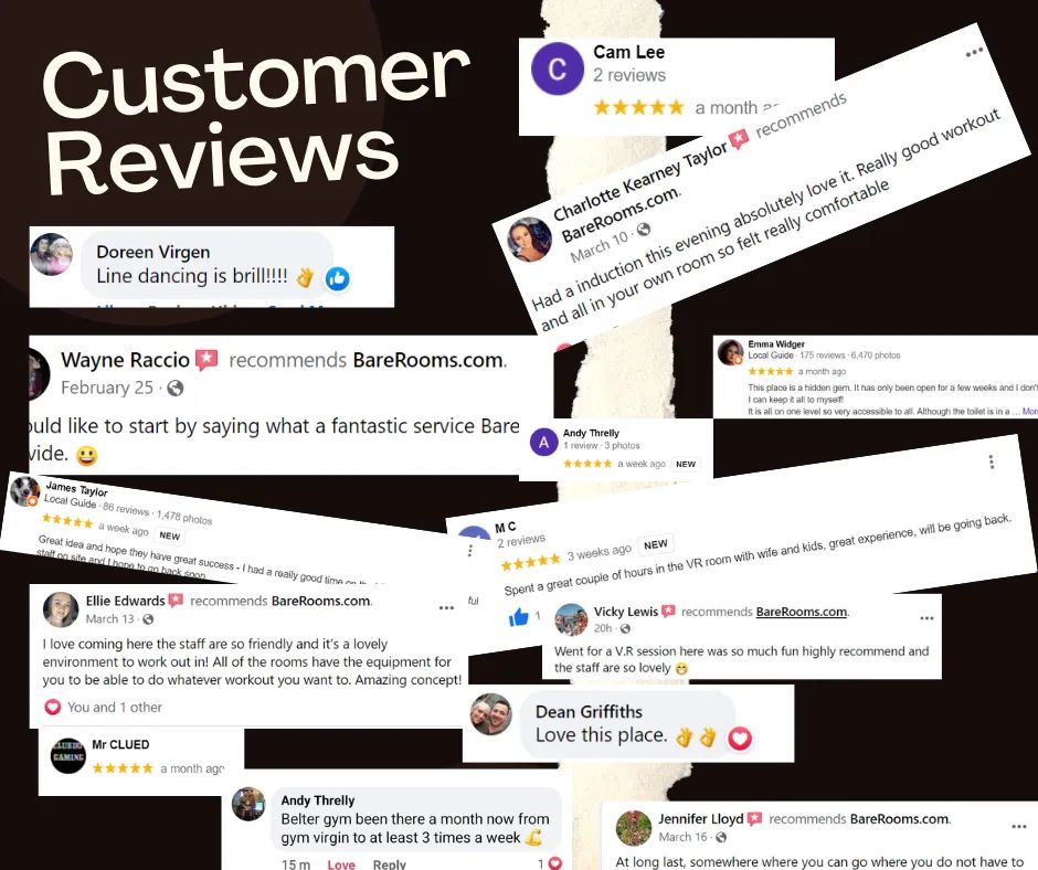 barerooms's tweet photo. We haven't even been open 3 months yet but the comments &amp; feedback that has been coming through has really blown us away. Thank you guys for supporting us, if you're on the fence about coming to us then don't take our word for it have a look at what our members &amp; visitors say 🙂 https://t.co/g51OOkISLd
