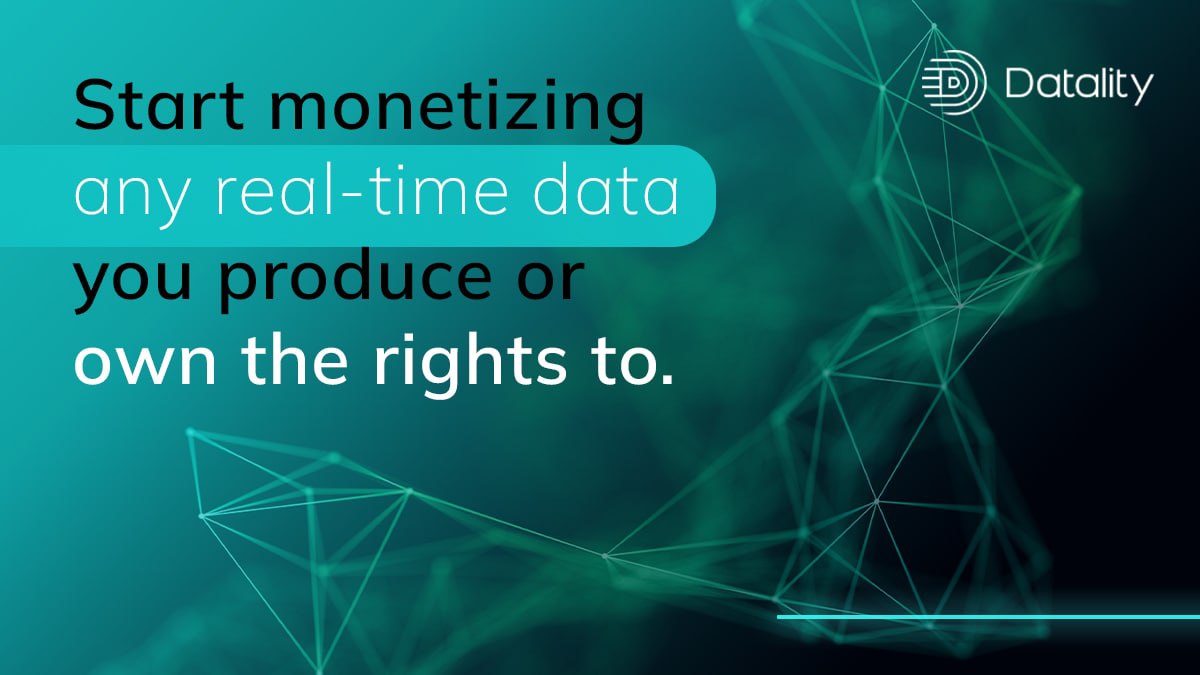 datality's tweet photo. It’s time to do just that! ⏳
⚖️You can start selling any real-time data that you produce or possess the rights to on the #Datality marketplace.
🧱Integrate your data, build a product, and start profiting from it.
#mrx #newmr #realtimedata #datafi https://t.co/FX55Fs2LNn