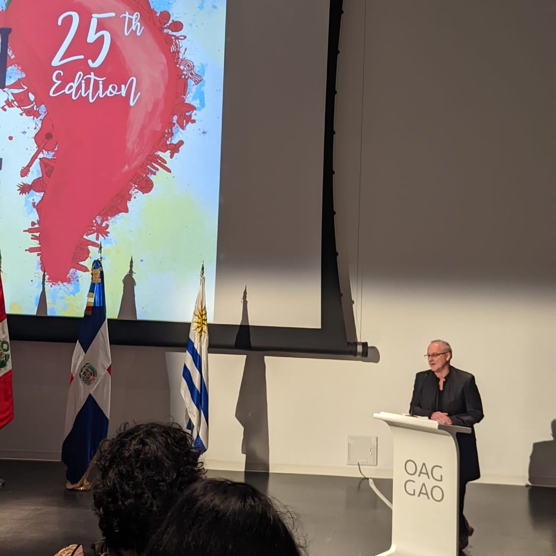 embpanamacan's tweet photo. Opening Reception of the Latin American Film Festival was a huge success! Come enjoy all the films we brought to you for the #LAFF22 25th edition running today until May 13 at @OttawaArtG . See you tomorrow at 6:30 p.m. for the Panamanian movie, Something Blue! 🇵🇦😃 https://t.co/LOk4df6bye