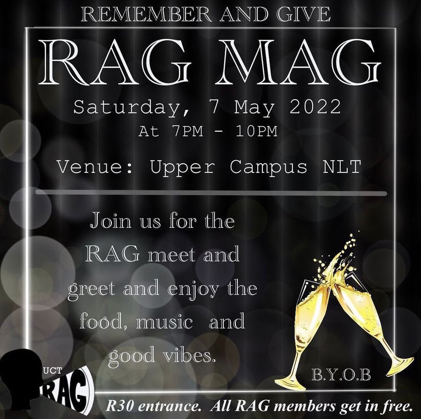 UCTRAG's tweet photo. No plans?
See you at RAG Meet and Greet (MAG) this Saturday 🤝 https://t.co/5ol2C2iW6E