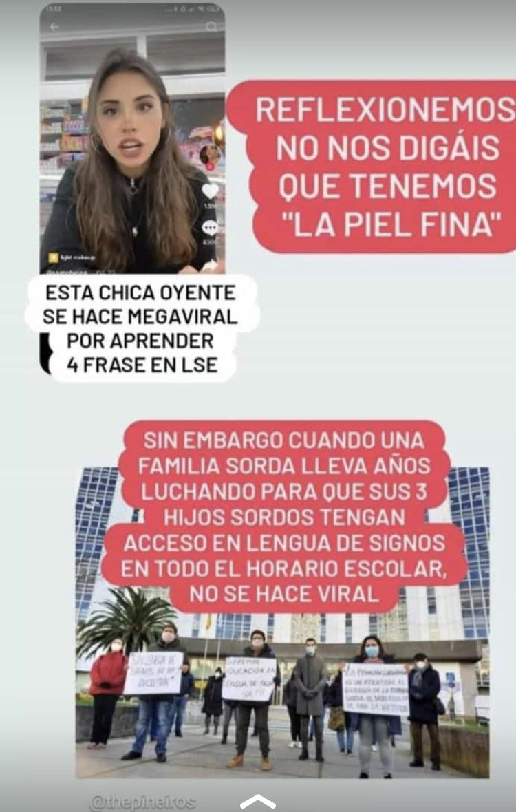 DifuSord's tweet image. Lo de esta chica se llama porno inspiracional. 

Lo de la familia sorda es una lucha que agota. El audismo y el capacitismo es un tipo de violencia.
